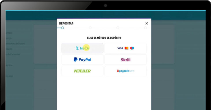 Seleccionar transferencia bancaria con Bizum