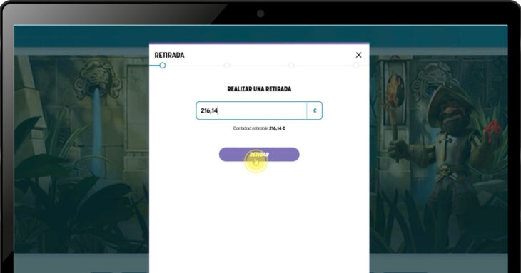 Ingreso de la cantidad a retirar