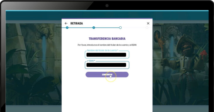 Formulario de datos bancarios
